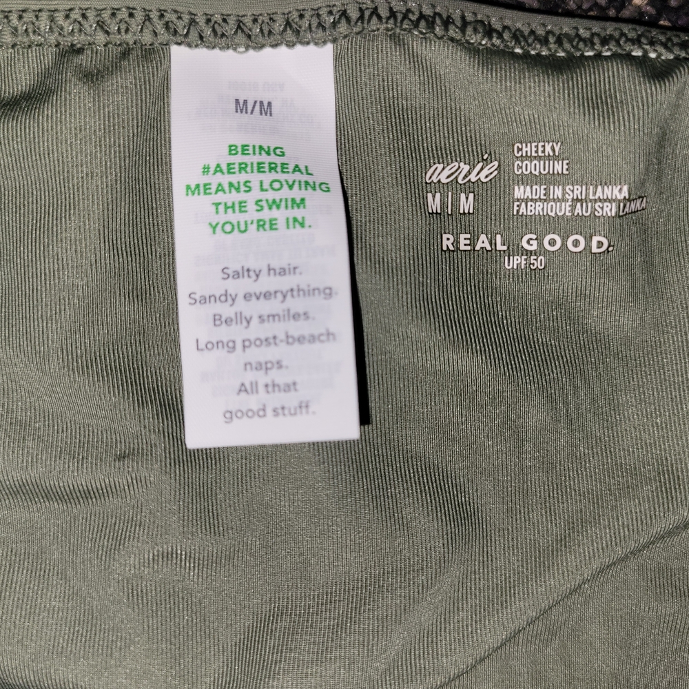Nwt Aerie Green and Pink Bikini - Picture 6 of 7